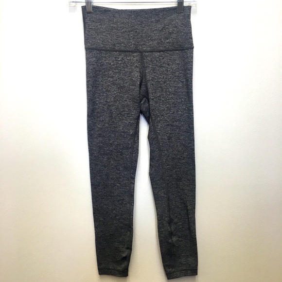 lululemon athletica Pants - Lululemon Leggings Size 6 Marled Gray Workout Gym Yoga Pilates Sporty Athletic